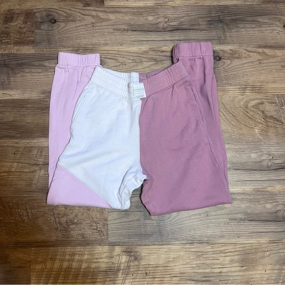 hollister color block sweatpants